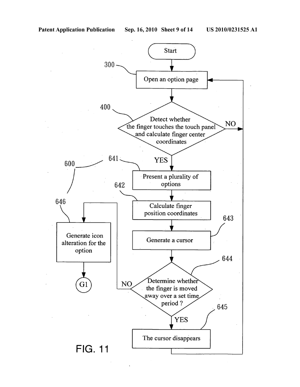 Icon/text interface control method - diagram, schematic, and image 10