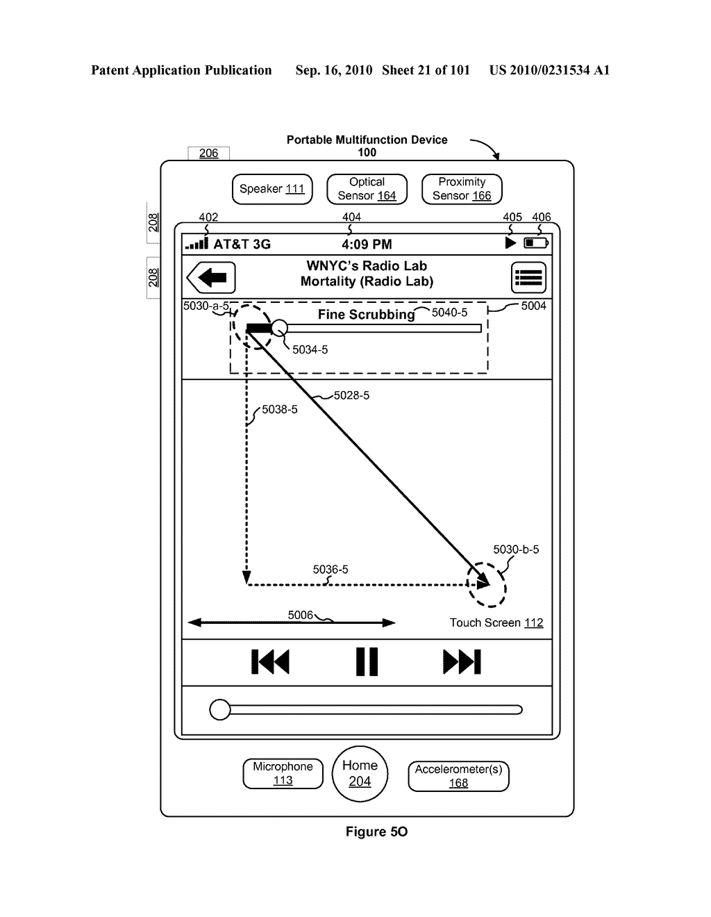 Device, Method, and Graphical User Interface for Moving a Current Position in Content at a Variable Scrubbing Rate - diagram, schematic, and image 22