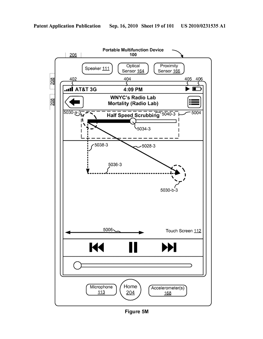 Device, Method, and Graphical User Interface for Moving a Current Position in Content at a Variable Scrubbing Rate - diagram, schematic, and image 20