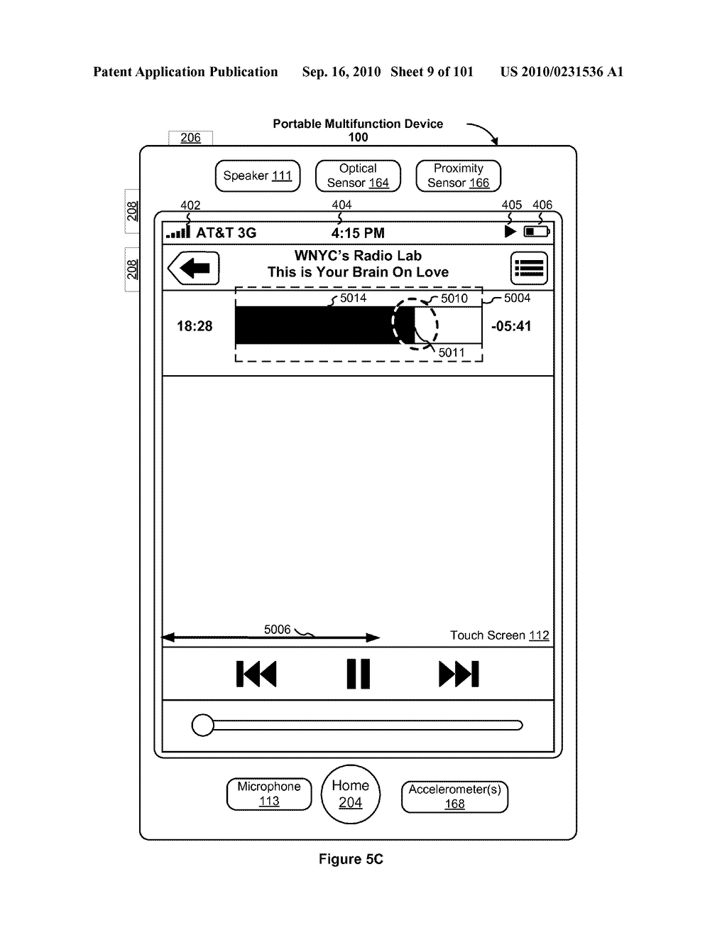 Device, Method, and Graphical User Interface for Moving a Current Position in Content at a Variable Scrubbing Rate - diagram, schematic, and image 10