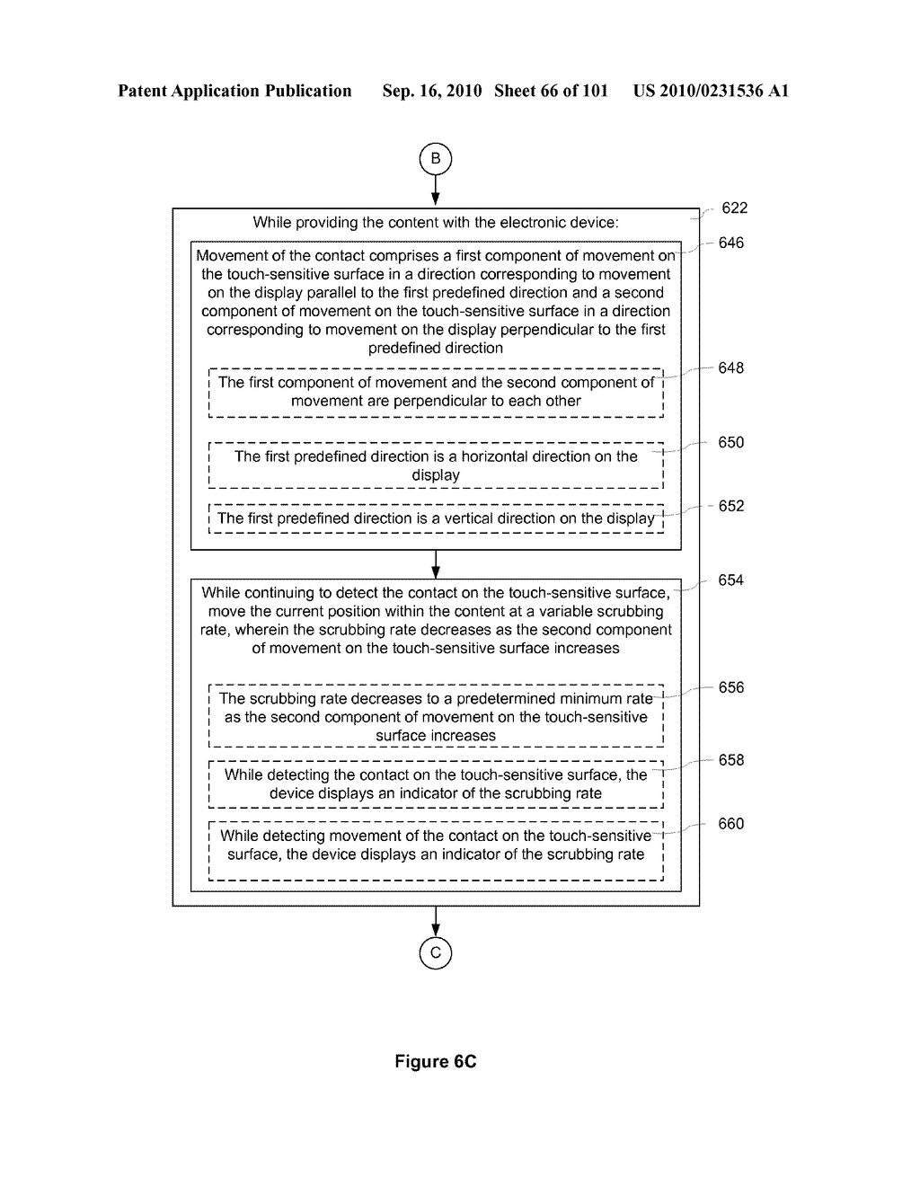 Device, Method, and Graphical User Interface for Moving a Current Position in Content at a Variable Scrubbing Rate - diagram, schematic, and image 67