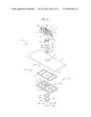 SUPPORTING DEVICE FOR DISPLAY UNIT AND DISPLAY UNIT HAVING THE SAME diagram and image