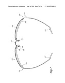 EYEWEAR WITH WIRE FRAME THREADED THROUGH LENSES diagram and image