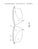 EYEWEAR WITH WIRE FRAME THREADED THROUGH LENSES diagram and image