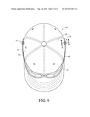 EYEGLASS HOLDERS FOR HATS AND VISORS diagram and image