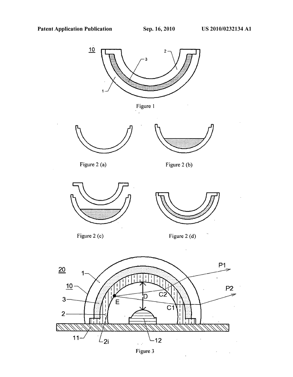 LIGHT EMITTING DEVICE AND LAMP-COVER STRUCTURE CONTAINING LUMINESCENT MATERIAL - diagram, schematic, and image 02