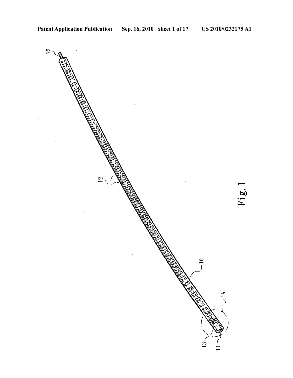 Freely plastically flexible light-emitting strip structure - diagram, schematic, and image 02