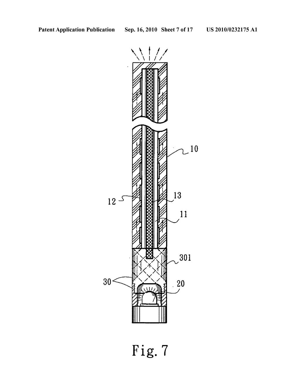 Freely plastically flexible light-emitting strip structure - diagram, schematic, and image 08