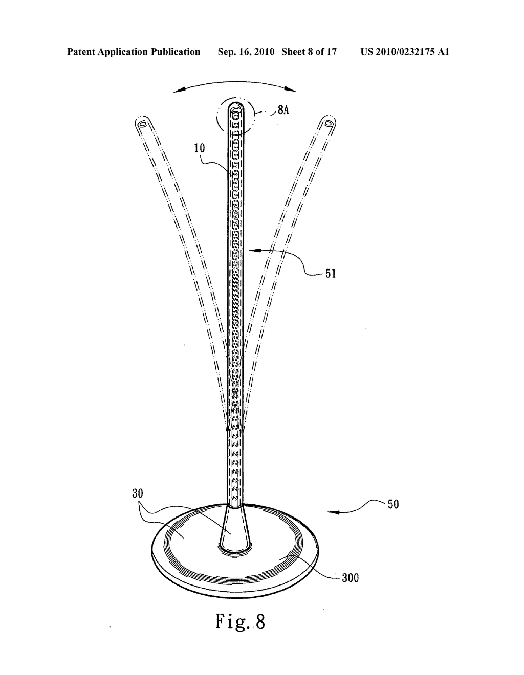 Freely plastically flexible light-emitting strip structure - diagram, schematic, and image 09