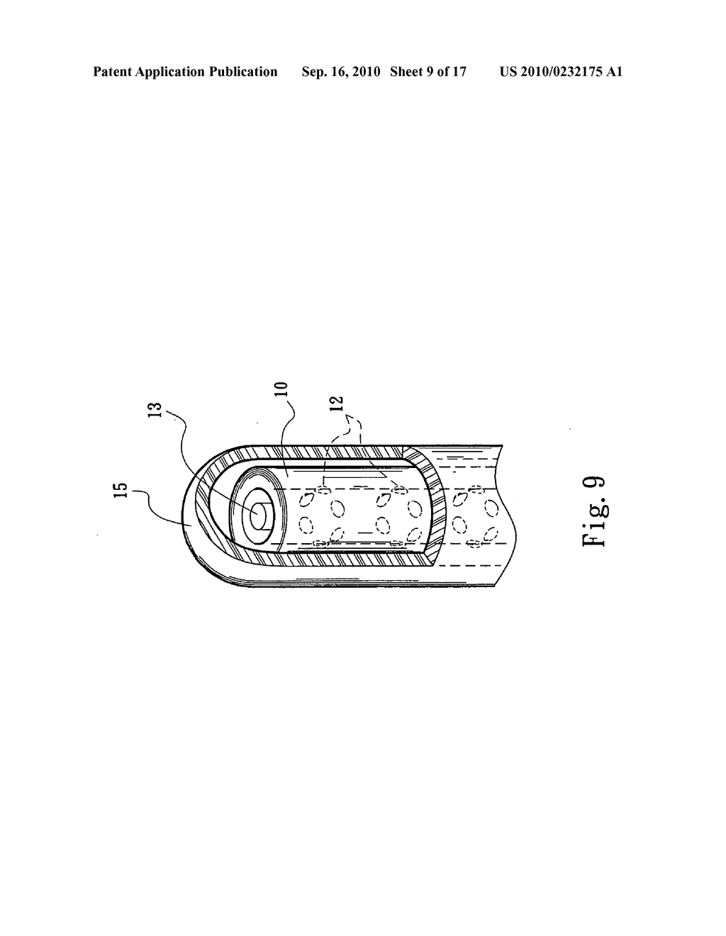 Freely plastically flexible light-emitting strip structure - diagram, schematic, and image 10