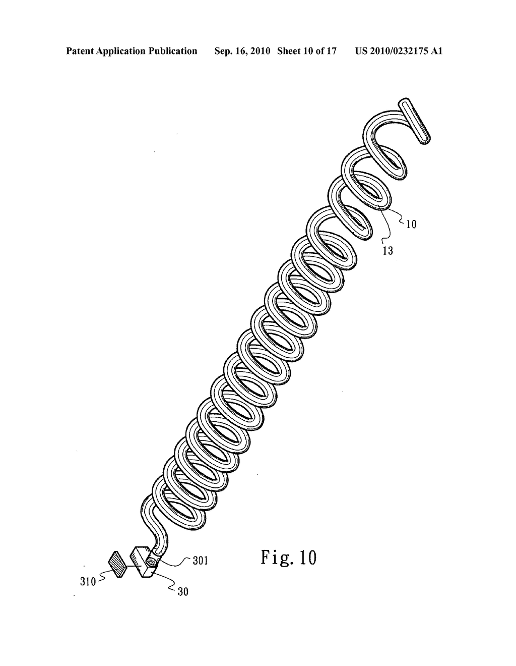 Freely plastically flexible light-emitting strip structure - diagram, schematic, and image 11