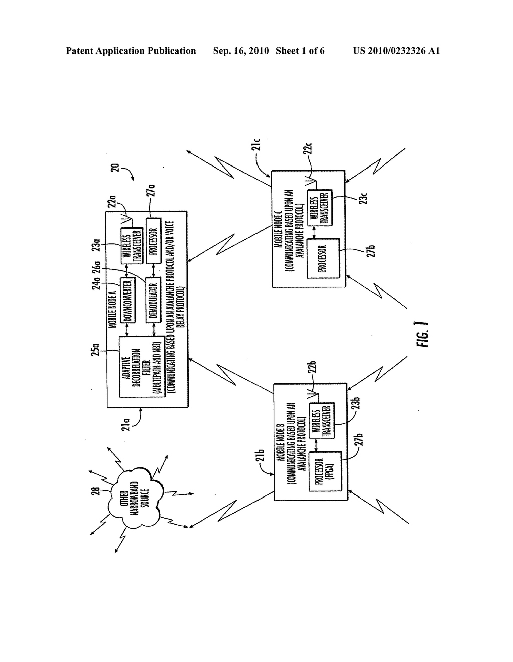 MOBILE AD-HOC NETWORK HAVING INTERFERENCE MITIGATION AND RELATED METHODS - diagram, schematic, and image 02