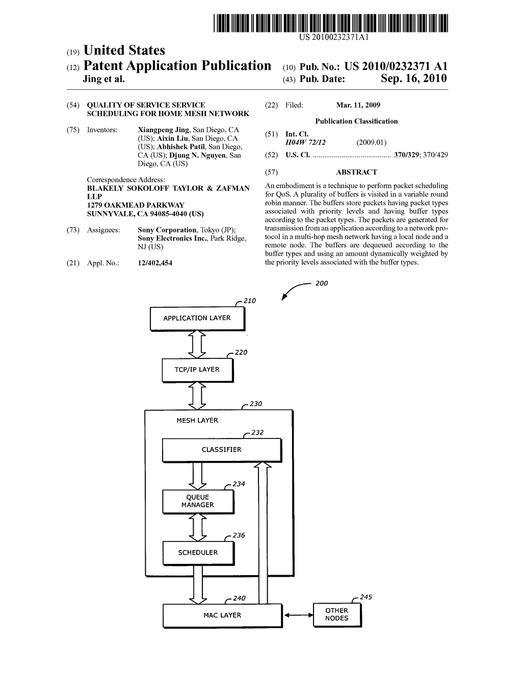 QUALITY OF SERVICE SERVICE SCHEDULING FOR HOME MESH NETWORK - diagram, schematic, and image 01