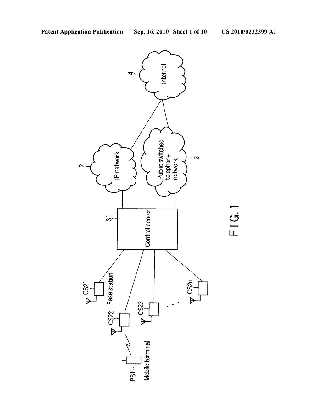 WIRELESS COMMUNICATION SYSTEM, CONTROL CENTER, AND BASE STATION - diagram, schematic, and image 02