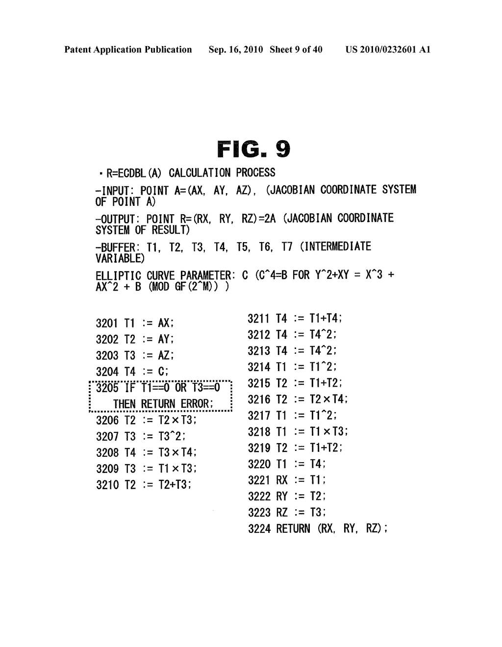 ELLIPTIC CURVE ARITHMETIC PROCESSING UNIT AND ELLIPTIC CURVE ARITHMETIC PROCESSING PROGRAM AND METHOD - diagram, schematic, and image 10