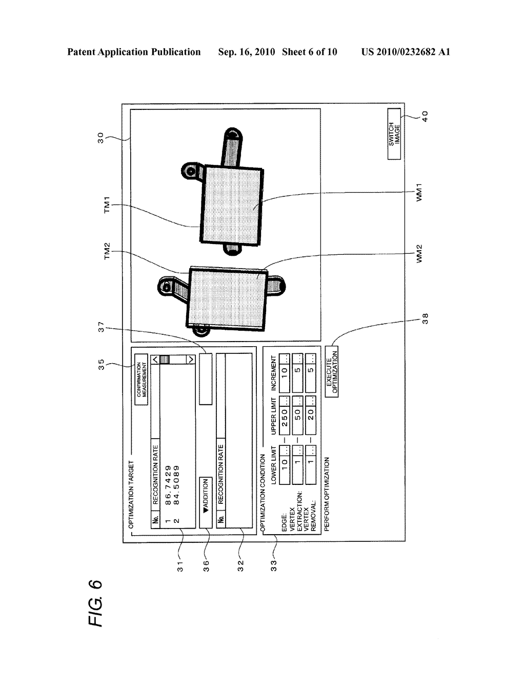 METHOD FOR DERIVING PARAMETER FOR THREE-DIMENSIONAL MEASUREMENT PROCESSING AND THREE-DIMENSIONAL VISUAL SENSOR - diagram, schematic, and image 07