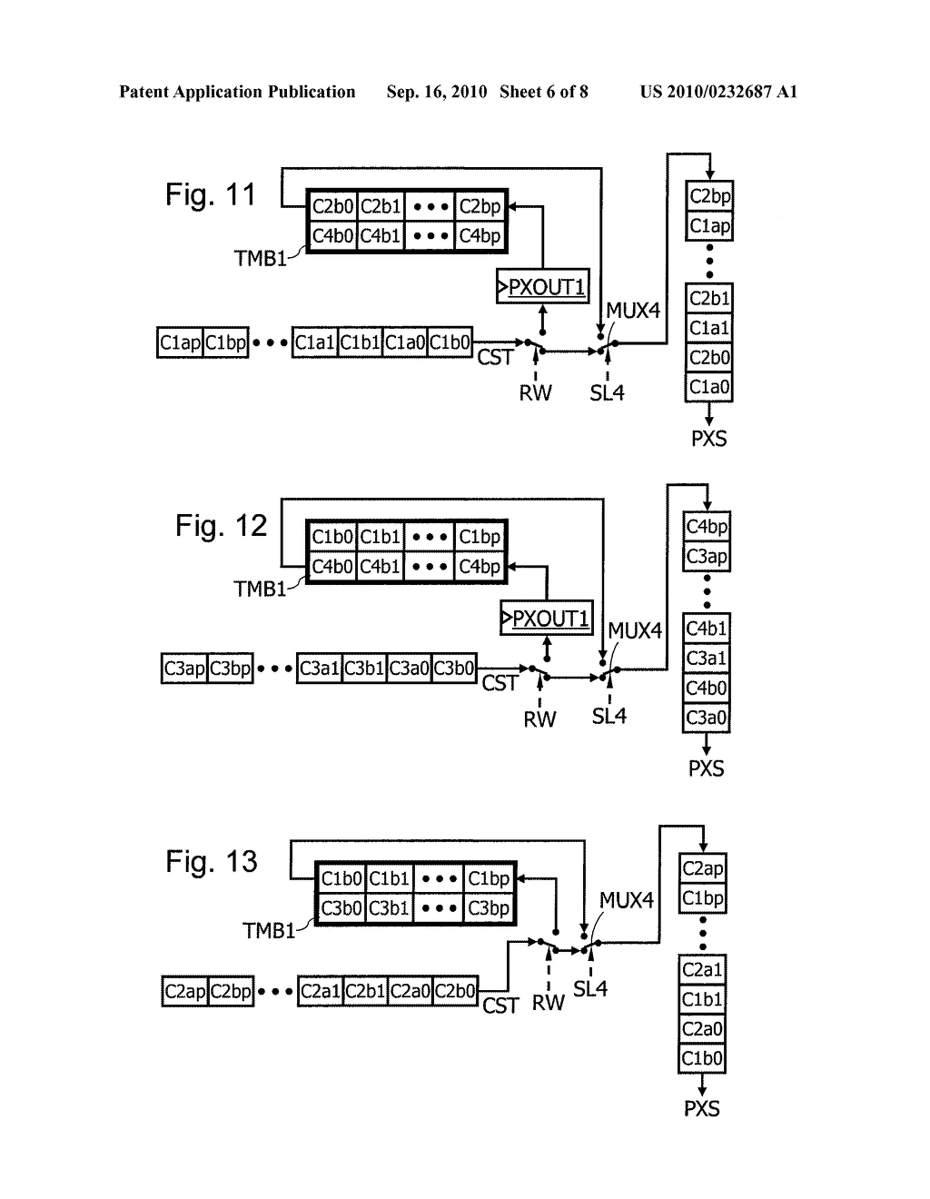 METHOD AND DEVICE FOR REORDERING IMAGE DATA HAVING A DISTRIBUTION OF THE BAYER PATTERN TYPE - diagram, schematic, and image 07