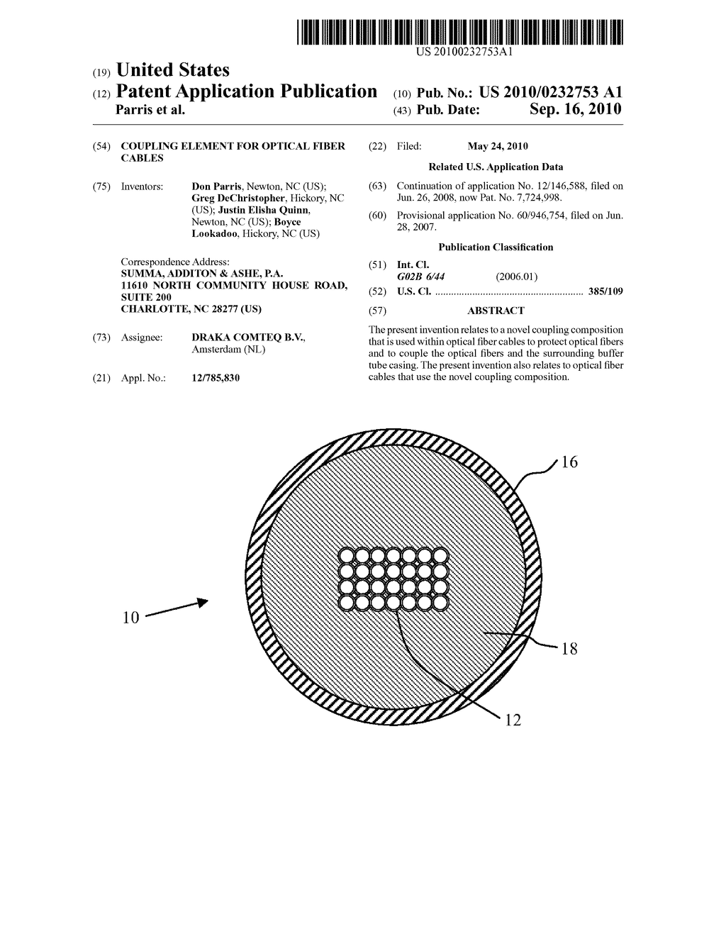 Coupling Element for Optical Fiber Cables - diagram, schematic, and image 01