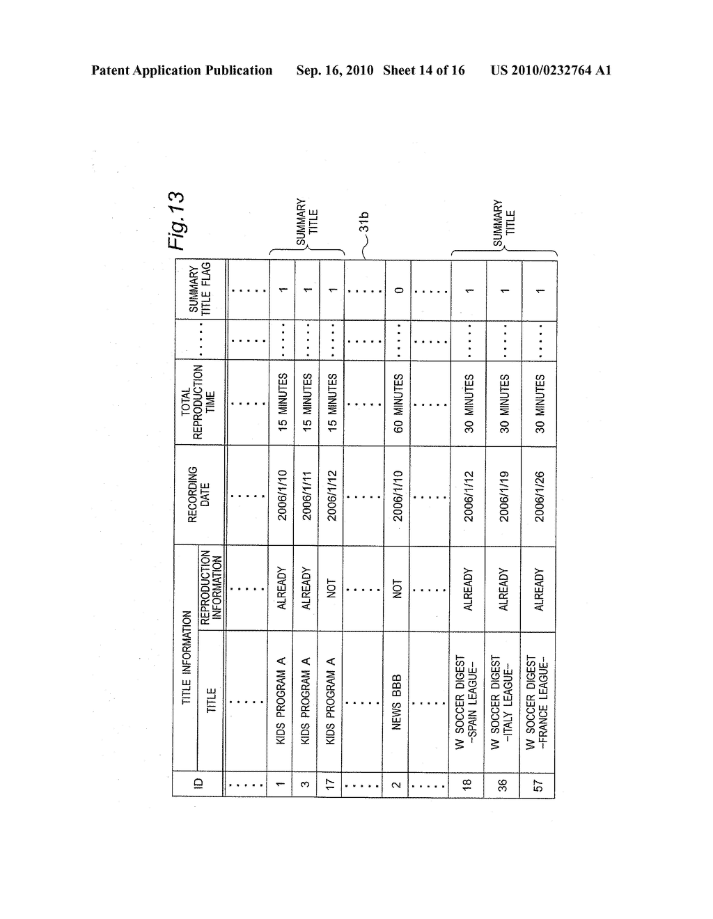 PROGRAM REPRODUCING DEVICE AND PROGRAM - diagram, schematic, and image 15