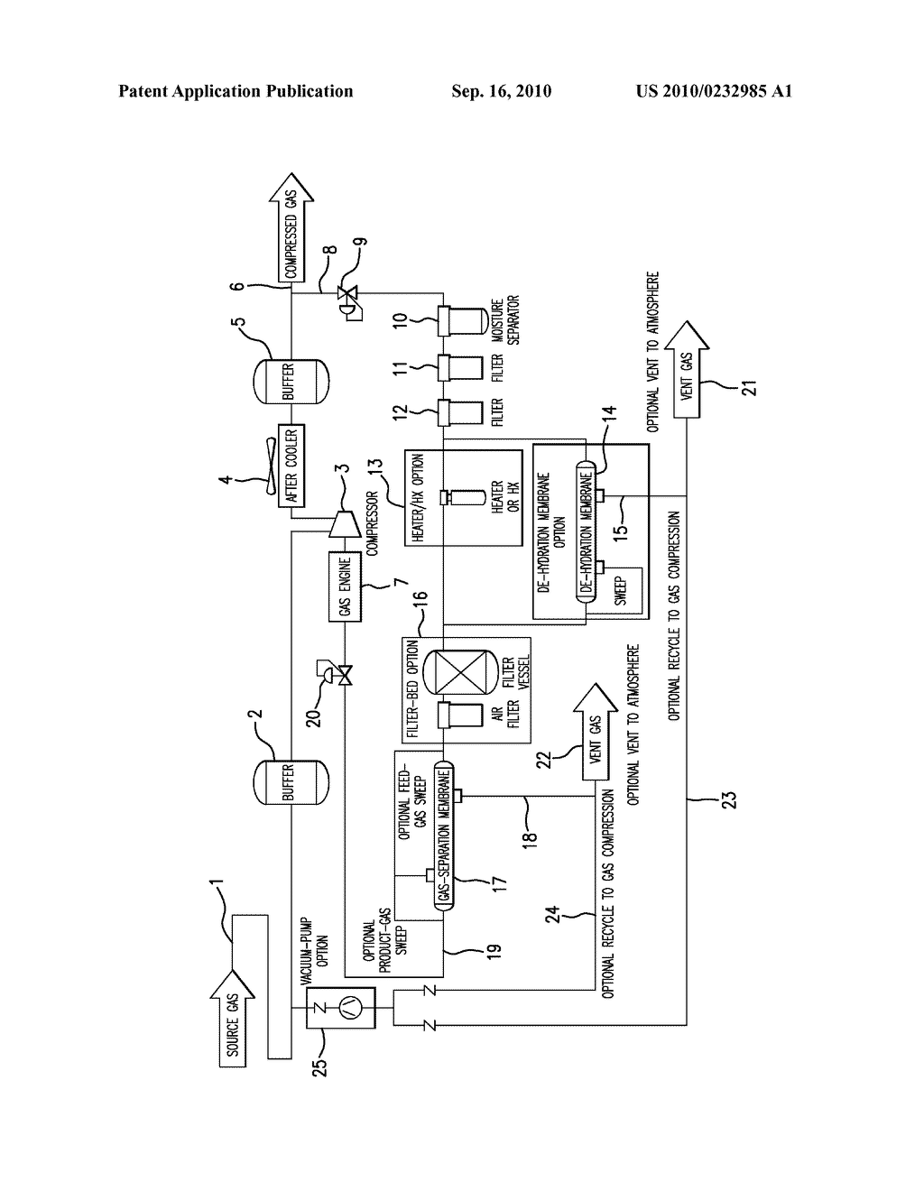 FUEL GAS CONDITIONING WITH MEMBRANE SEPARATION - diagram, schematic, and image 02