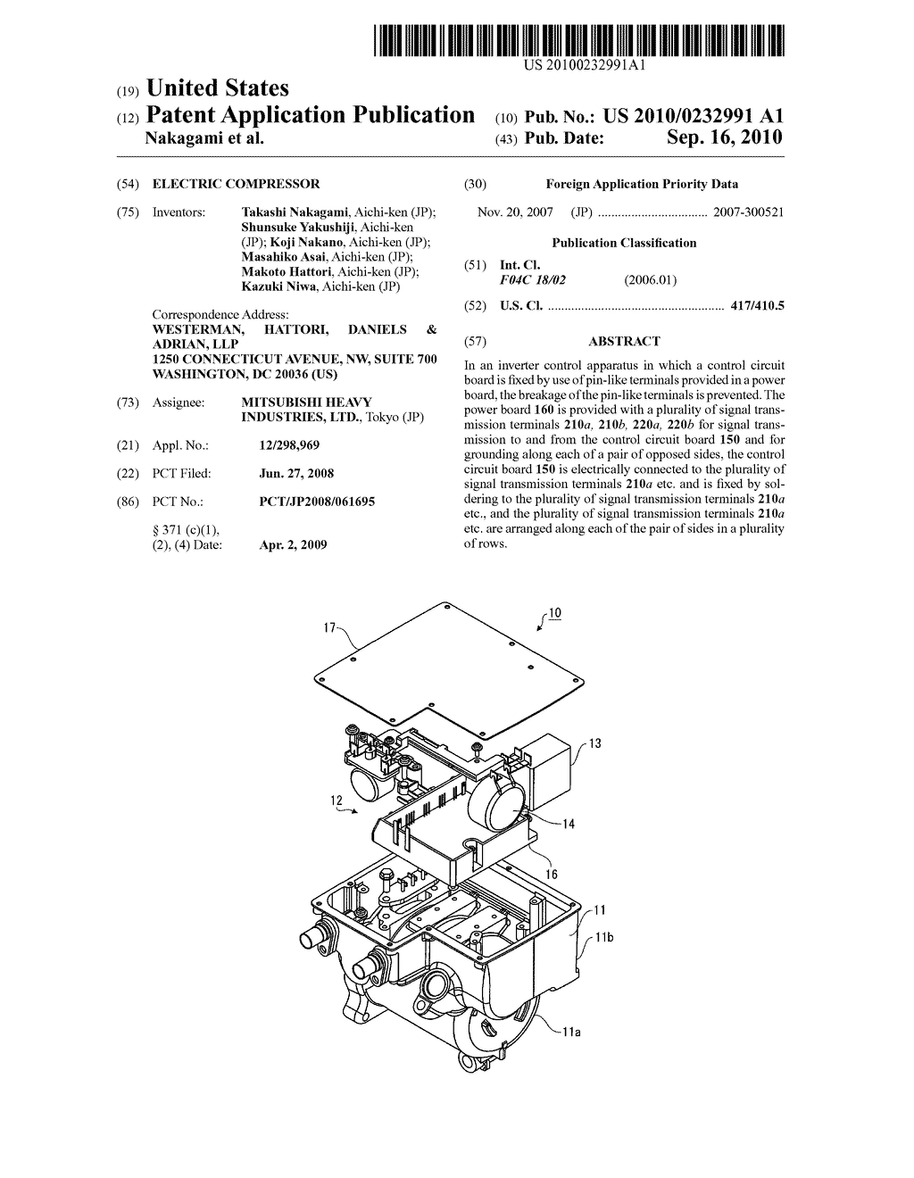 ELECTRIC COMPRESSOR - diagram, schematic, and image 01