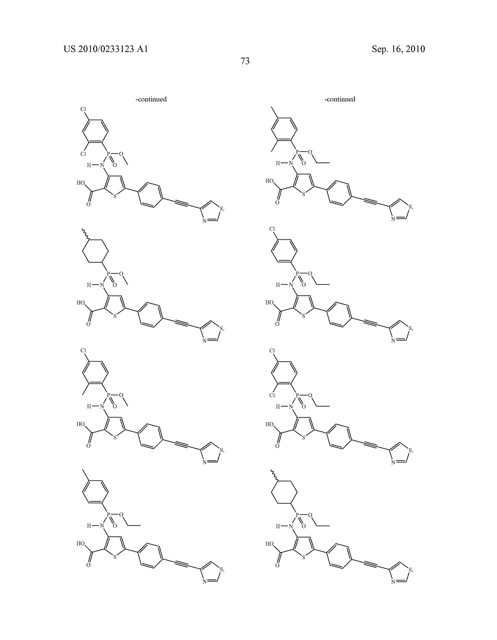 PHOSPHOTHIOPHENE AND PHOSPHOTHIAZOLE HCV POLYMERASE INHIBITORS - diagram, schematic, and image 74