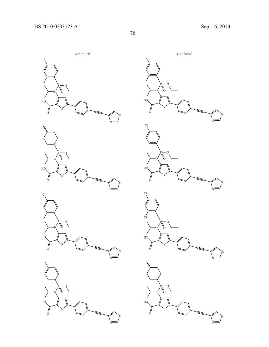 PHOSPHOTHIOPHENE AND PHOSPHOTHIAZOLE HCV POLYMERASE INHIBITORS - diagram, schematic, and image 77