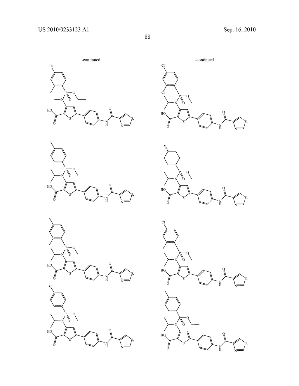 PHOSPHOTHIOPHENE AND PHOSPHOTHIAZOLE HCV POLYMERASE INHIBITORS - diagram, schematic, and image 89