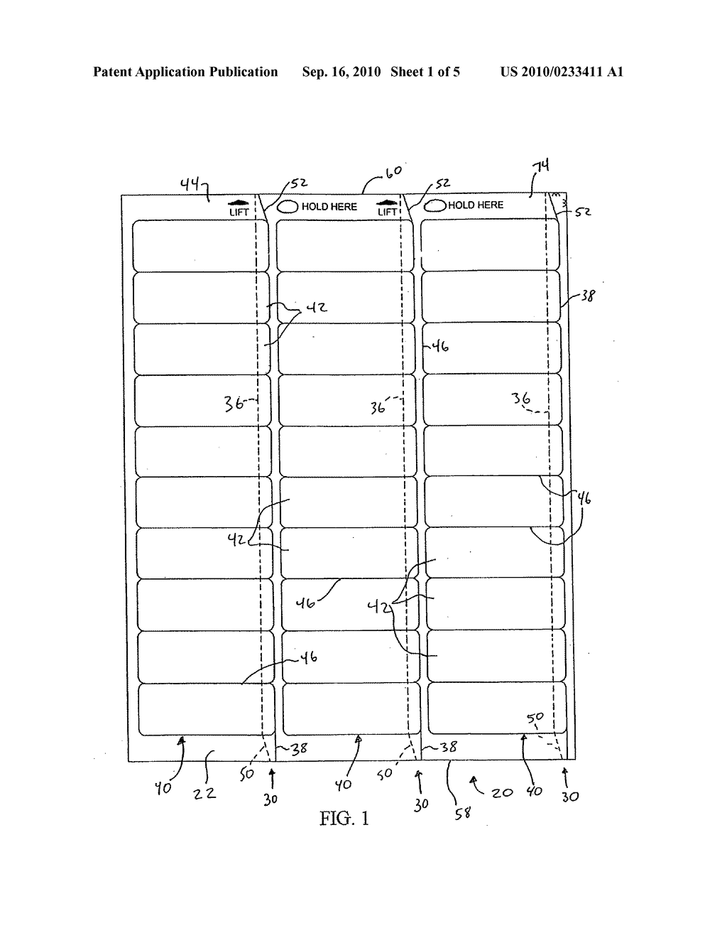 Apparatus for separating label assembly - diagram, schematic, and image 02