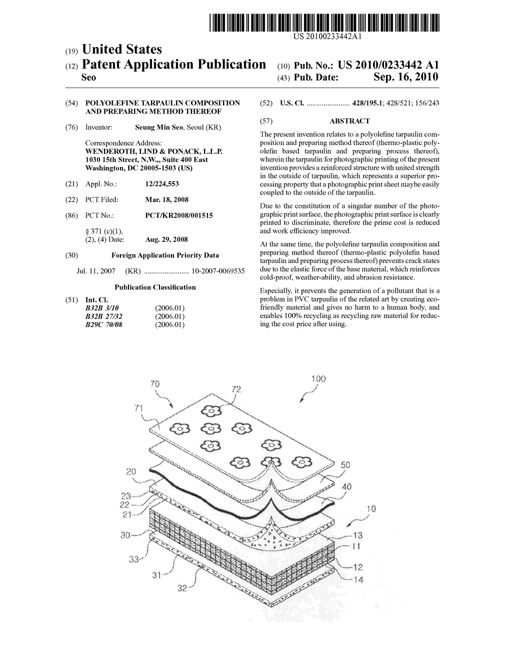 Polyolefine Tarpaulin Composition and Preparing Method Thereof - diagram, schematic, and image 01