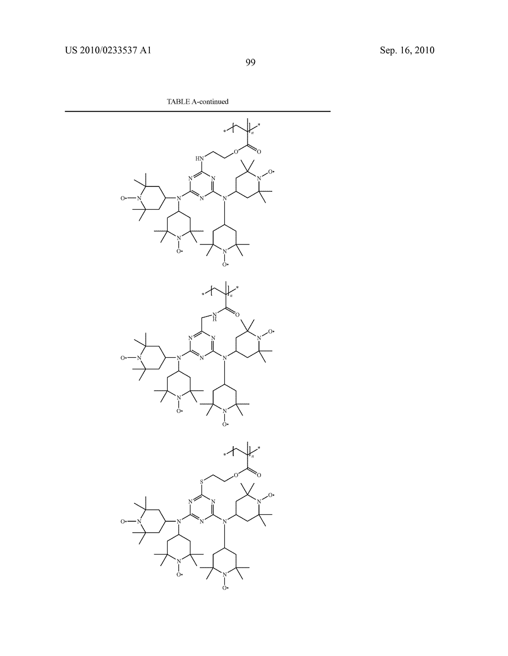 Triazine Containing Electrode Materials for Secondary Batteries - diagram, schematic, and image 100