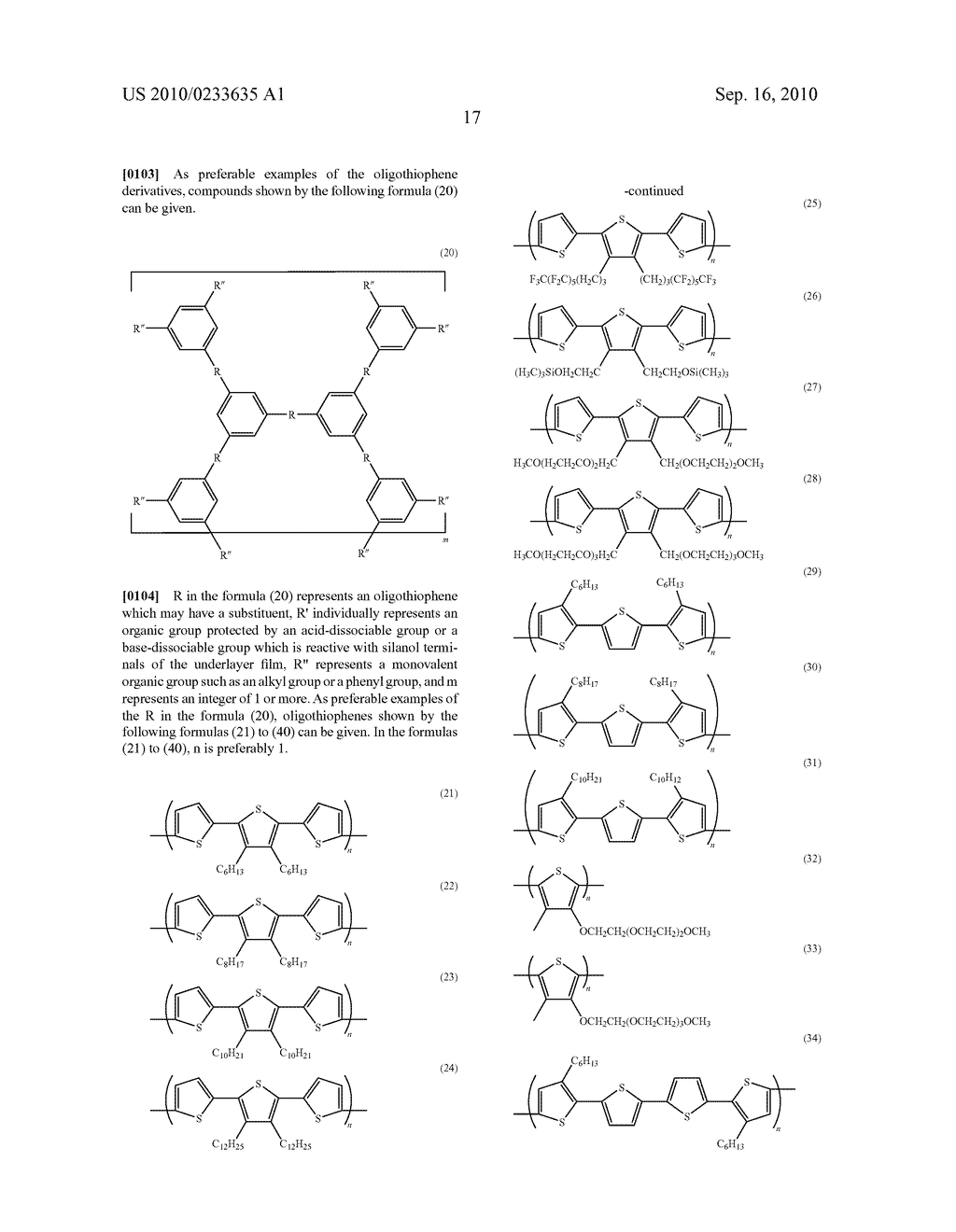 METHOD OF FORMING PATTERN AND COMPOSITION FOR FORMING OF ORGANIC THIN-FILM FOR USE THEREIN - diagram, schematic, and image 18