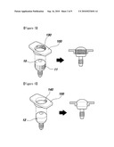 BUTTON FOR IMPLANT HEALING ABUTMENT AND IMPLANT HEALING ABUTMENT HAVING PRESSING PART diagram and image