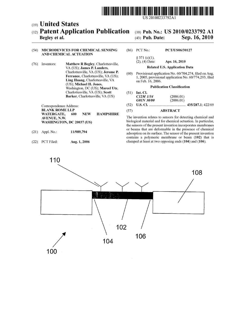 Microdevices for Chemical Sensing and Chemical Actuation - diagram, schematic, and image 01