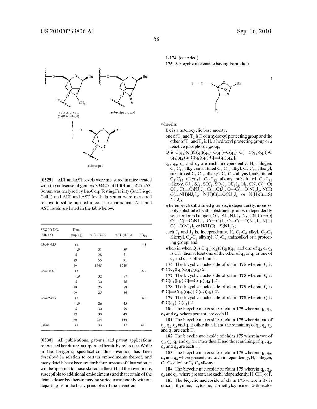 CARBOCYCLIC BICYCLIC NUCLEIC ACID ANALOGS - diagram, schematic, and image 69