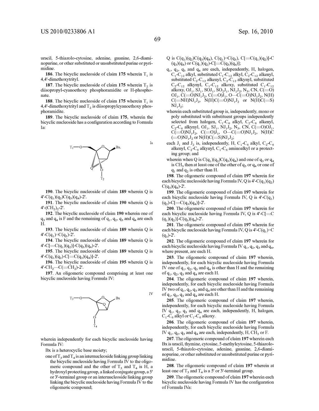 CARBOCYCLIC BICYCLIC NUCLEIC ACID ANALOGS - diagram, schematic, and image 70