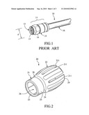 JUMPER SLEEVE FOR CONNECTING AND DISCONNECTING MALE F CONNECTOR TO AND FROM FEMALE F CONNECTOR diagram and image