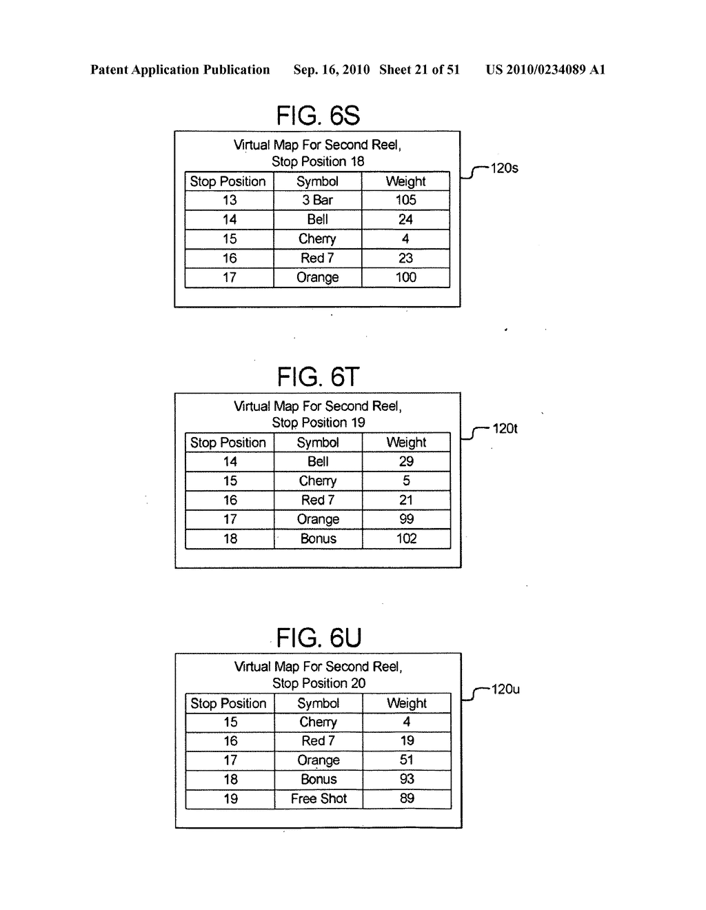 GAMING DEVICE AND METHOD PROVIDING SLOT GAME HAVING VIRTUAL MAP DRIVEN REEL STOP POSITION DETERMINATIONS - diagram, schematic, and image 22