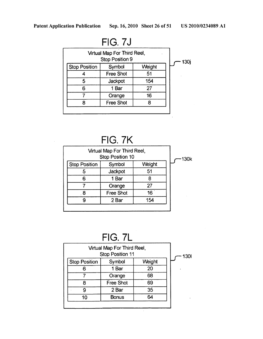 GAMING DEVICE AND METHOD PROVIDING SLOT GAME HAVING VIRTUAL MAP DRIVEN REEL STOP POSITION DETERMINATIONS - diagram, schematic, and image 27