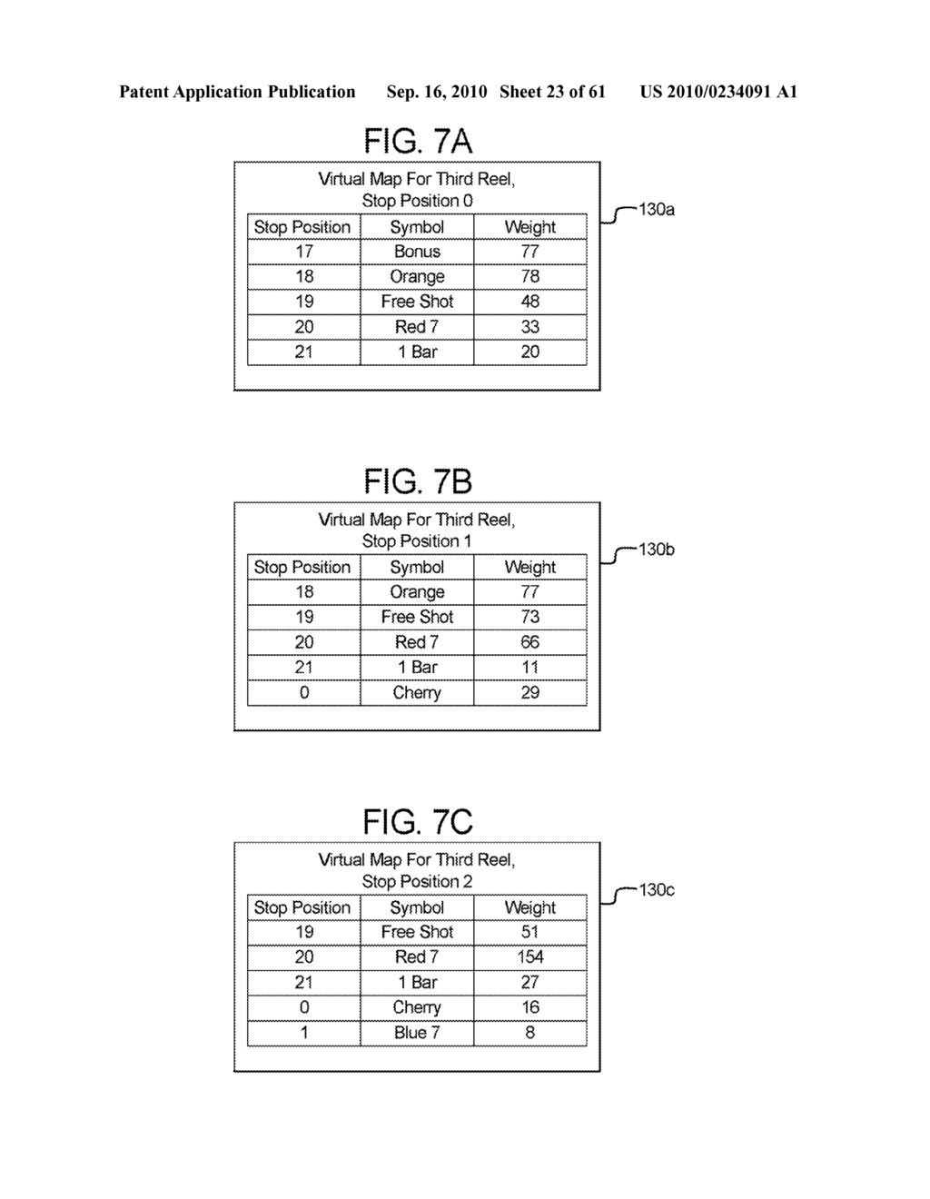 GAMING DEVICE AND METHOD PROVIDING SLOT GAME HAVING VIRTUAL MAP DRIVEN REEL STOP POSITION DETERMINATIONS - diagram, schematic, and image 24