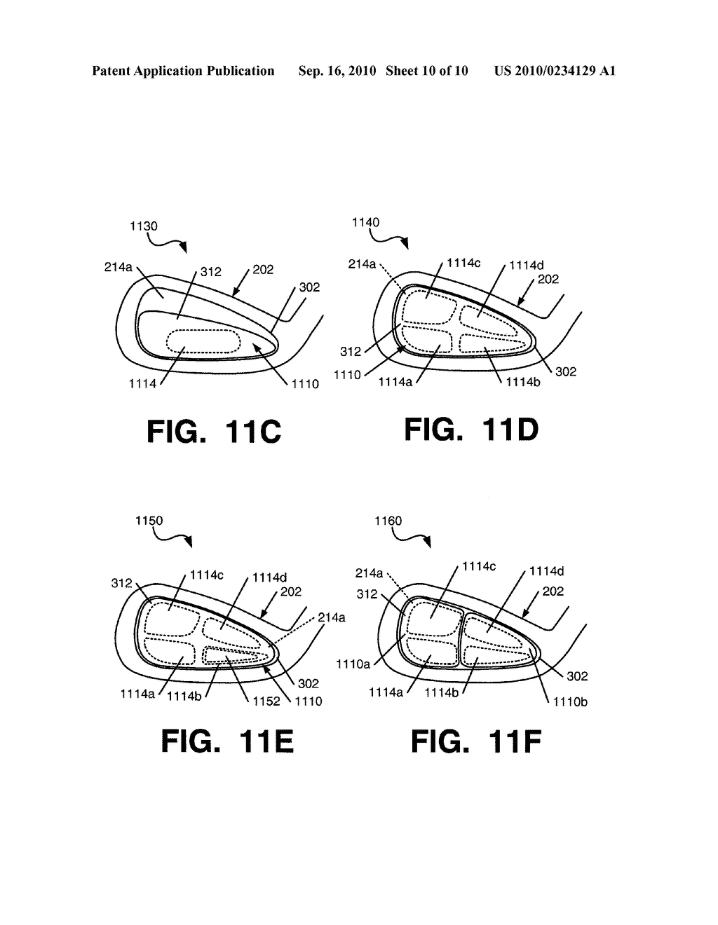 Golf Clubs and Golf Club Heads Having Fluid-Filled Bladders and/or Interior Chambers - diagram, schematic, and image 11