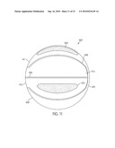 Basketball Having Indicia to Enhance Visibility diagram and image