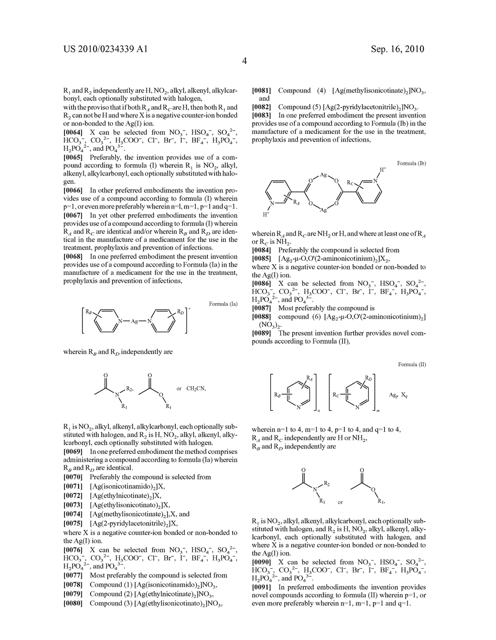 SILVER(I) COMPOUNDS AND THEIR USE IN PHARMACEUTICAL COMPOSITIONS FOR THE TREATMENT,PROPHYLAXIS AND PREVENTION OF INFECTIONS - diagram, schematic, and image 05