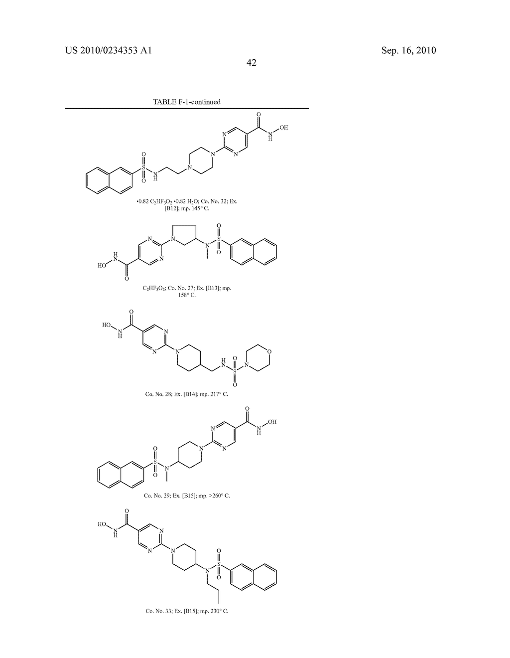 SULFONYLAMINO-DERIVATIVES AS NOVEL INHIBITORS OF HISTONE DEACETYLASE - diagram, schematic, and image 43