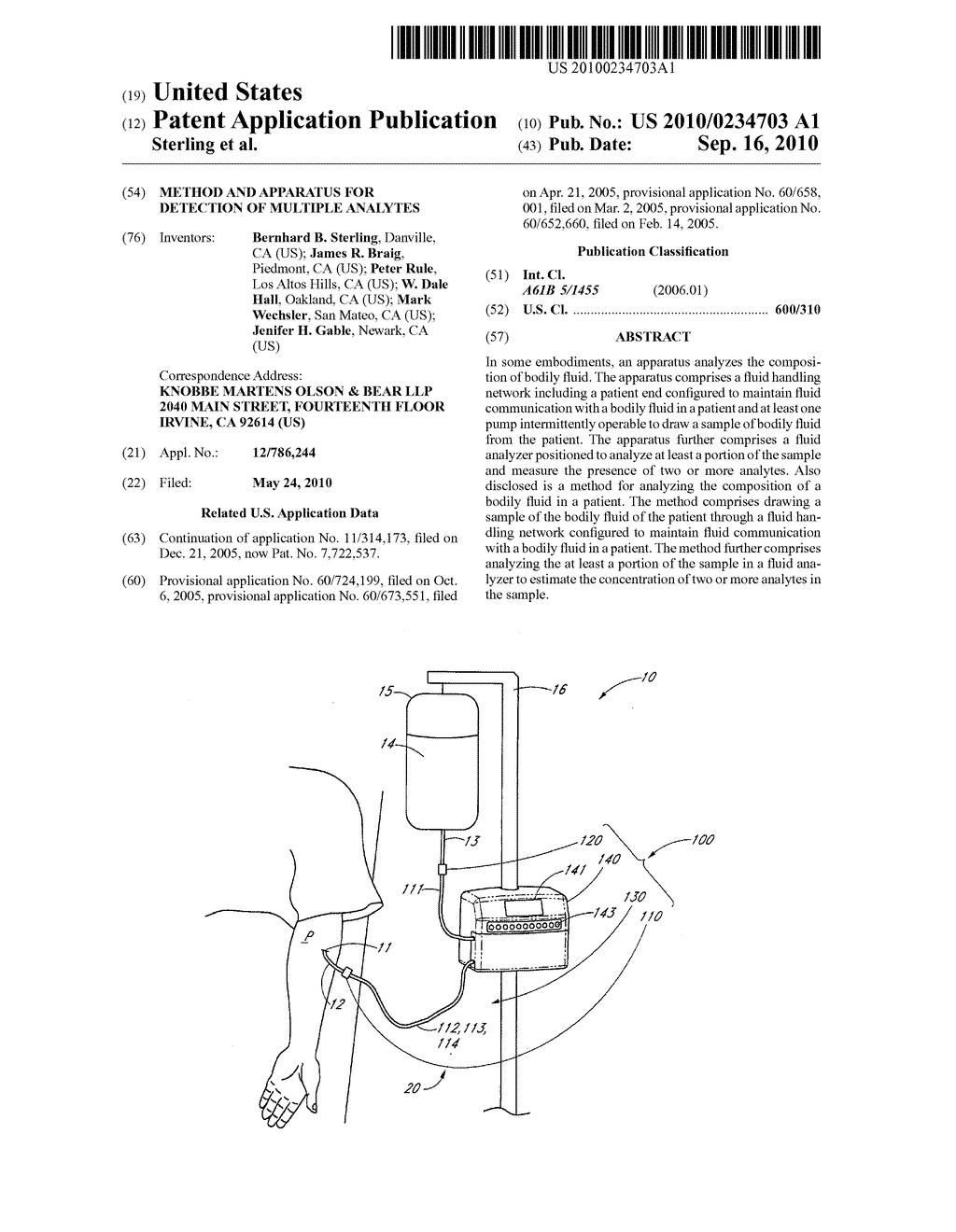 METHOD AND APPARATUS FOR DETECTION OF MULTIPLE ANALYTES - diagram, schematic, and image 01