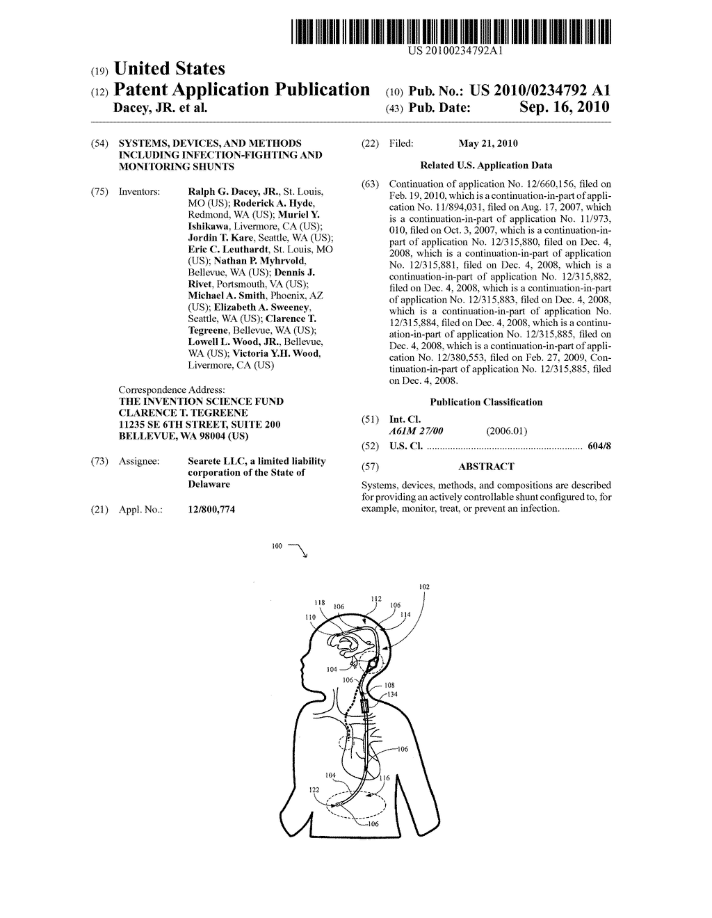 Systems, devices, and methods including infection-fighting and monitoring shunts - diagram, schematic, and image 01