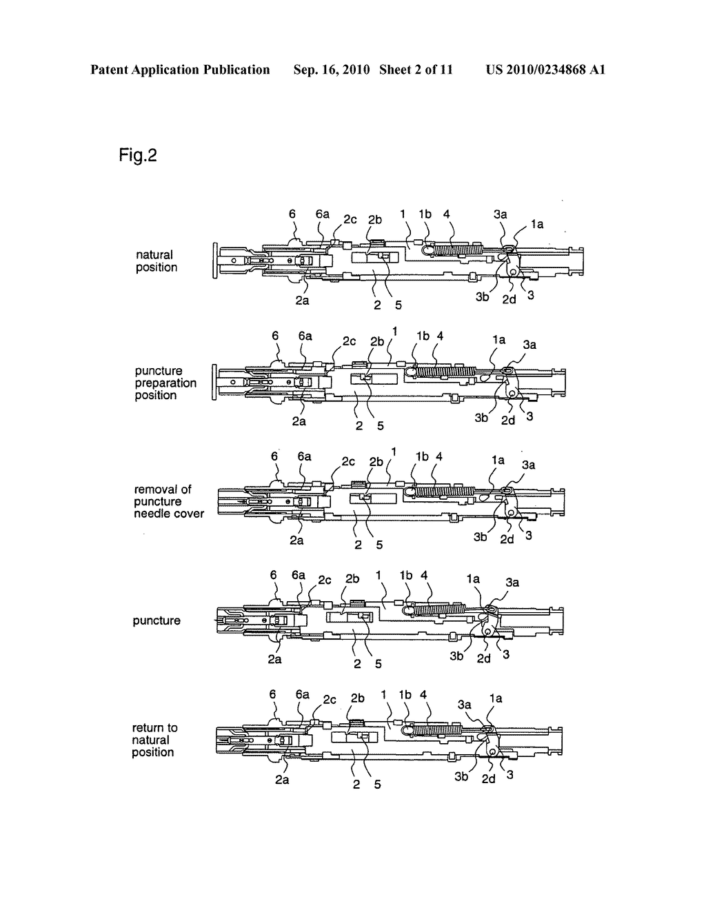 Puncture device and puncture needle cartridge - diagram, schematic, and image 03