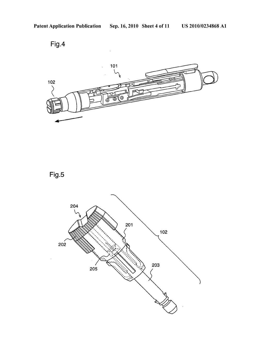 Puncture device and puncture needle cartridge - diagram, schematic, and image 05