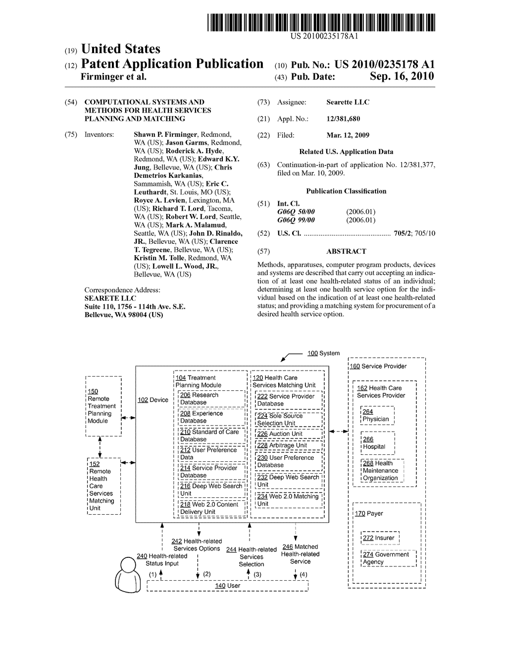 Computational systems and methods for health services planning and matching - diagram, schematic, and image 01