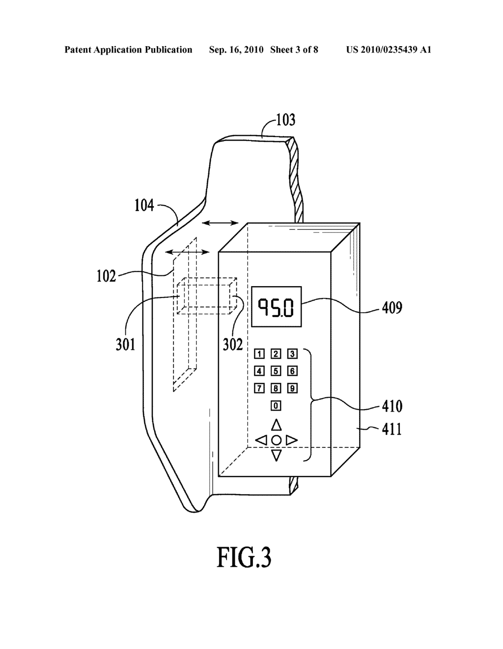 Glucose Measuring Device Integrated Into A Holster For A Personal Area Network Device - diagram, schematic, and image 04